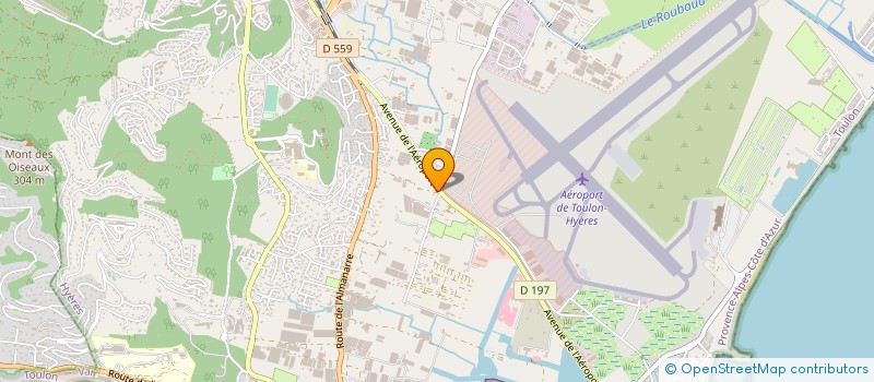 localisation de l'entreprise GEL  HYERES