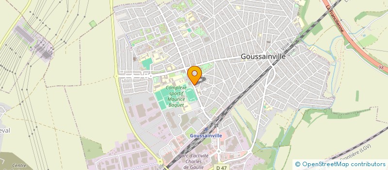 localisation de l'entreprise GEL  GOUSSAINVILLE