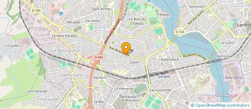 localisation de l'entreprise GEL à LORIENT