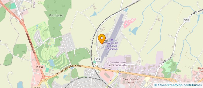 localisation de l'entreprise GEL INVEST à CHOLET