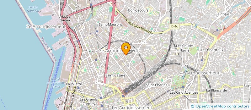 localisation de l'entreprise GEL SUD à MARSEILLE