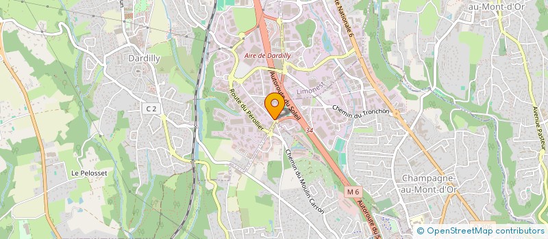 localisation de l'entreprise GEL TECH  DARDILLY