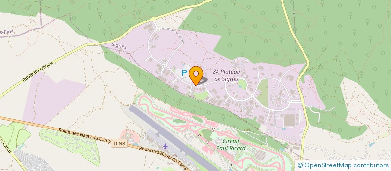 localisation de l'entreprise GEL VAR à SIGNES