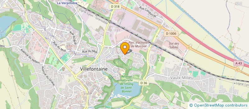 localisation de l'entreprise GELADAL  VAULX-MILIEU