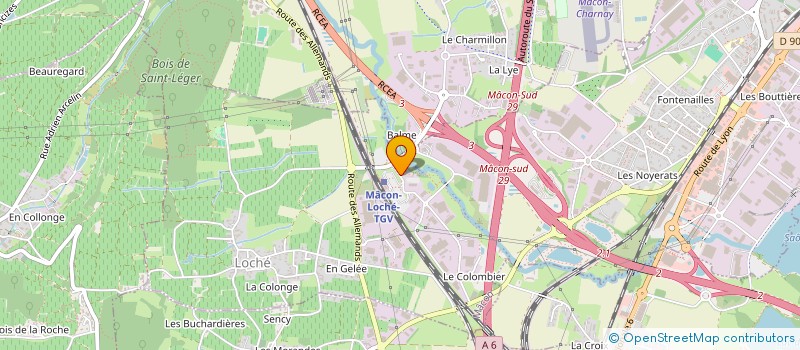 localisation de l'entreprise GELAS AUDIT à MACON