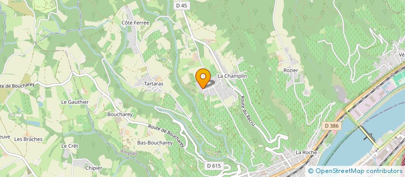 localisation de l'entreprise GELAS TP  AMPUIS