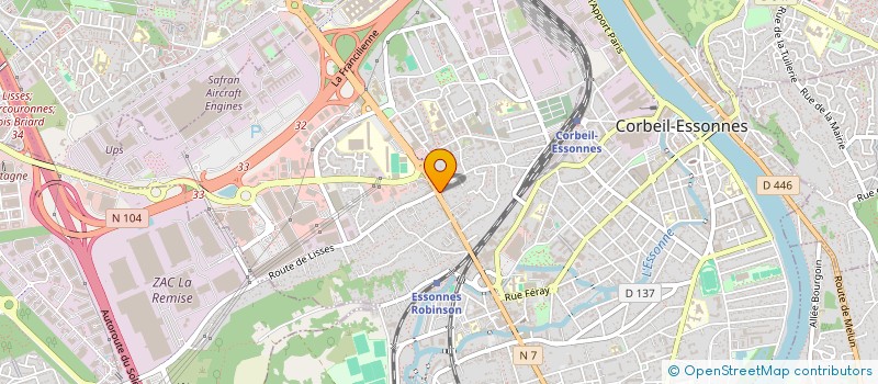 localisation de l'entreprise GELAT à CORBEIL-ESSONNES