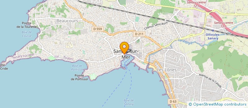 localisation de l'entreprise GELATERIA ELORY à SANARY-SUR-MER