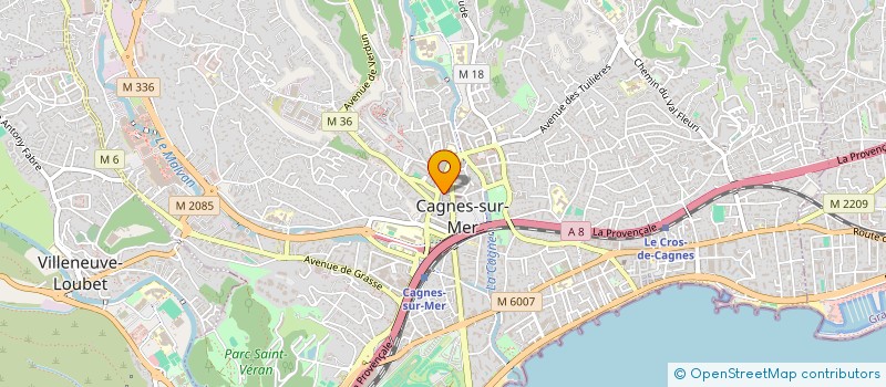 localisation de l'entreprise GELATERIA GIACOSA à CAGNES-SUR-MER