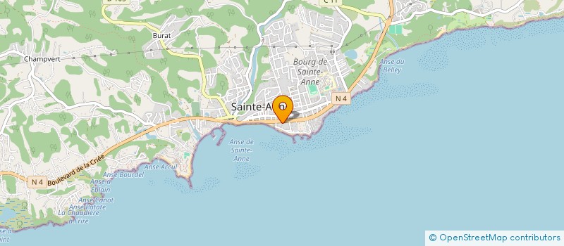 localisation de l'entreprise GELATO & CAPPUCCINO à SAINTE-ANNE