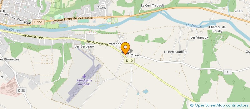 localisation de l'entreprise GELCENTRE à RUFFEC
