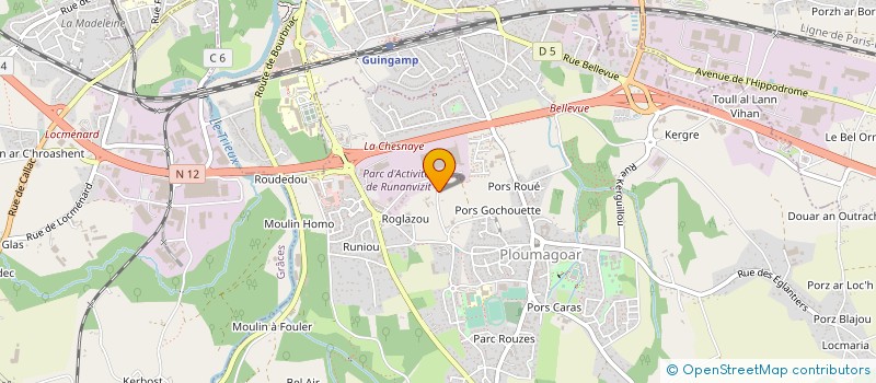 localisation de l'entreprise GELDRON  PLOUMAGOAR