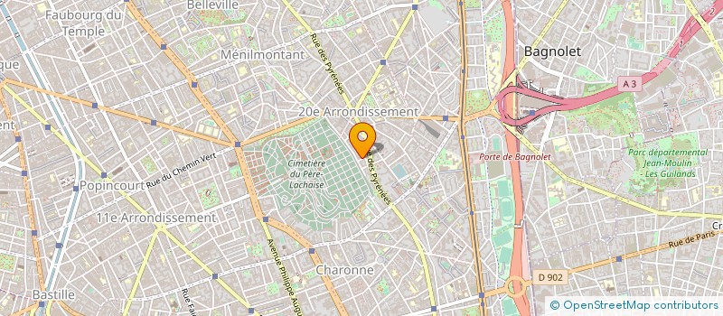 localisation de l'entreprise GELEC  PARIS