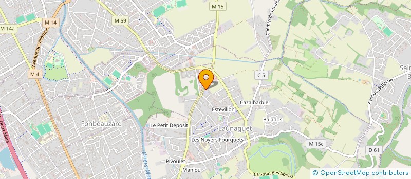 localisation de l'entreprise GELEC à LAUNAGUET