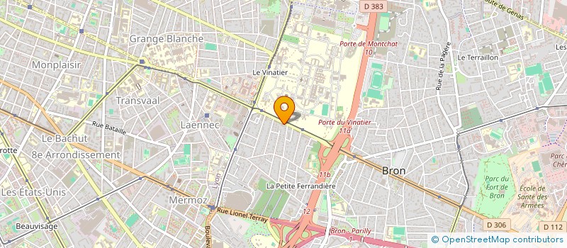 localisation de l'entreprise GELECHOMED à BRON