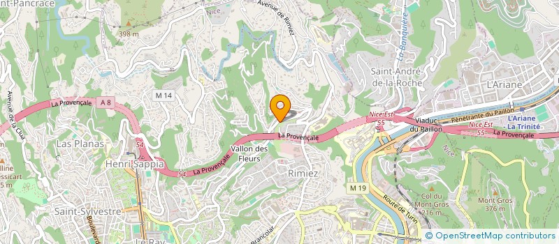 localisation de l'entreprise GELEMCORP  NICE