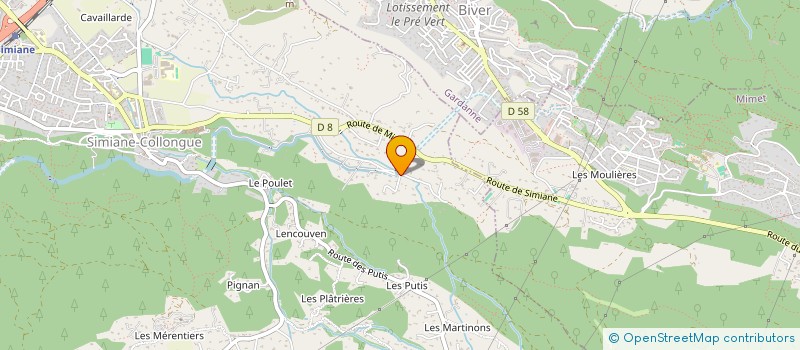 localisation de l'entreprise GELEON  SIMIANE-COLLONGUE