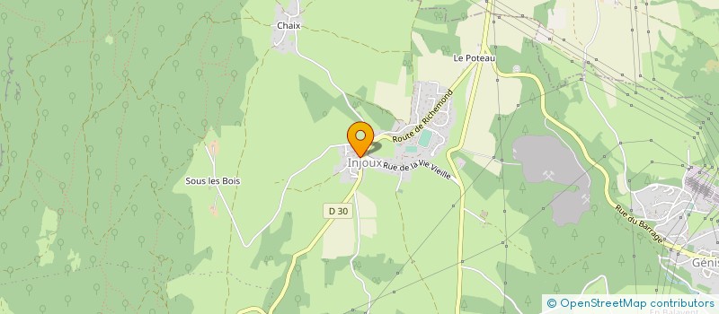 localisation de l'entreprise GELFRUIT à INJOUX-GENISSIAT