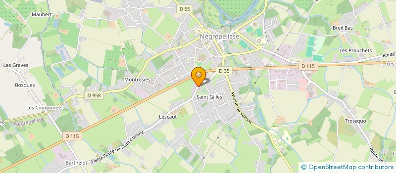 localisation de l'entreprise GELIAD  NEGREPELISSE