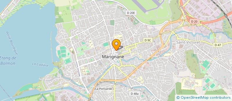 localisation de l'entreprise GELICE à MARIGNANE