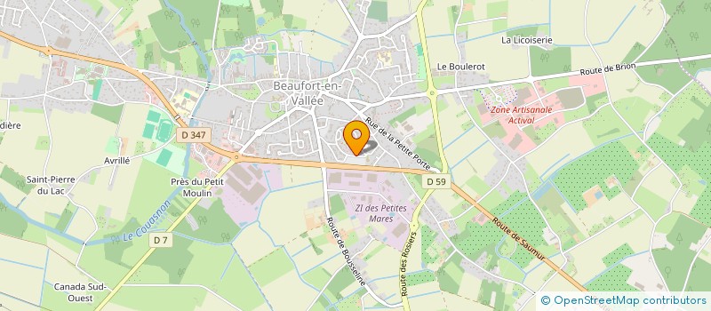 localisation de l'entreprise GELIET  BEAUFORT-EN-ANJOU