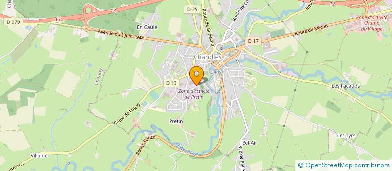 localisation de l'entreprise GELIN - GAGET à CHAROLLES