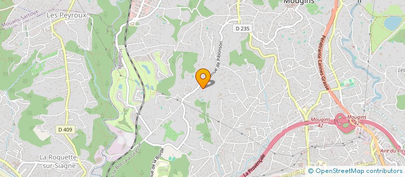 localisation de l'entreprise GELINE à MOUGINS
