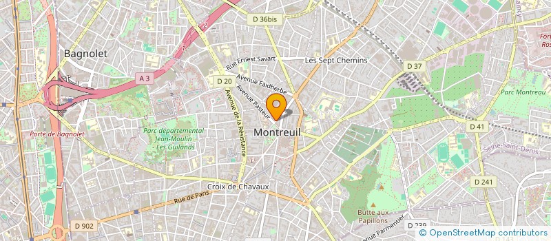 localisation de l'entreprise GELINTER S A R L à MONTREUIL