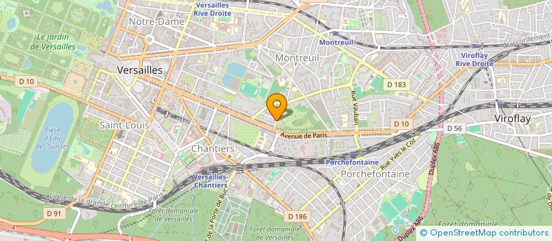 localisation de l'entreprise GELIOS à VERSAILLES
