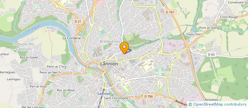 localisation de l'entreprise GELIS JEAN USUFRUITIER  LANNION