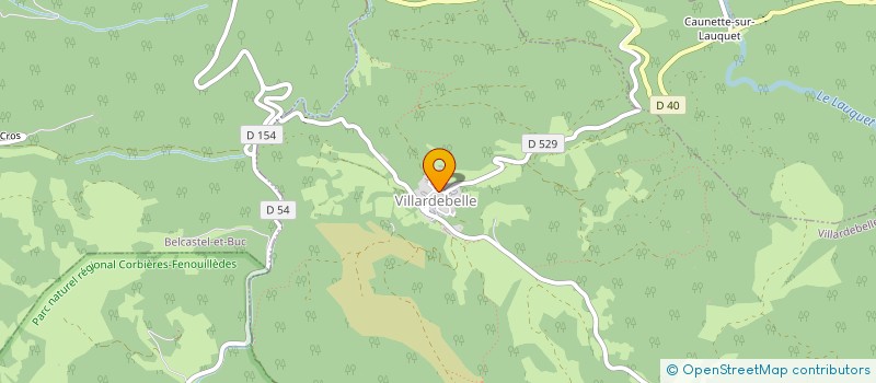 localisation de l'entreprise GELIS TP  VILLARDEBELLE