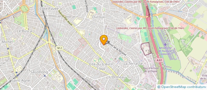 localisation de l'entreprise GELL à TOULOUSE