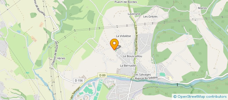 localisation de l'entreprise GELL BIEYSSE HOLDING  CASTRES