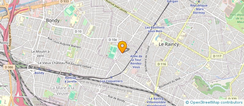 localisation de l'entreprise GELLAN à VILLEMOMBLE
