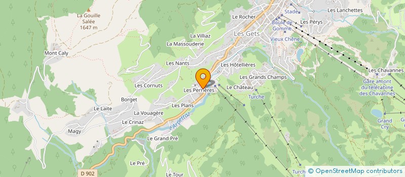 localisation de l'entreprise GELLET  LES GETS