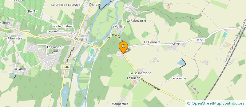 localisation de l'entreprise GELLNER FRERI  REUGNY