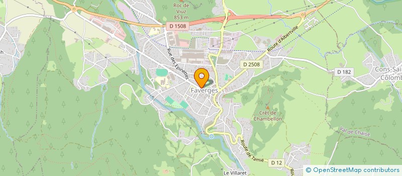 localisation de l'entreprise GELLON INDIVISION  FAVERGES-SEYTHENEX