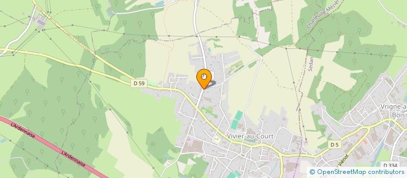 localisation de l'entreprise GELMETTI HOLDING à VIVIER-AU-COURT