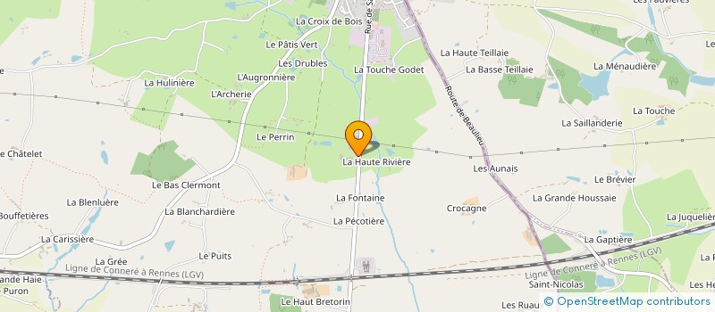 localisation de l'entreprise GELNA à ARGENTRE-DU-PLESSIS