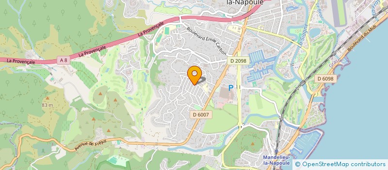 localisation de l'entreprise GELONI L ET A à MANDELIEU-LA-NAPOULE