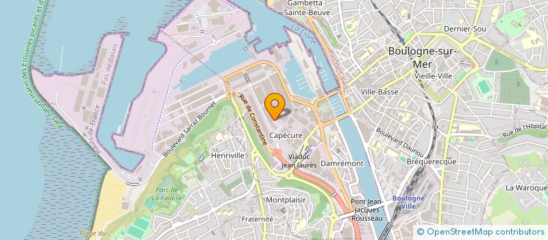 localisation de l'entreprise GELOSTOCK à BOULOGNE-SUR-MER