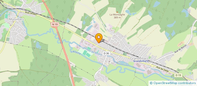 localisation de l'entreprise GELOT à GRANDVILLARS