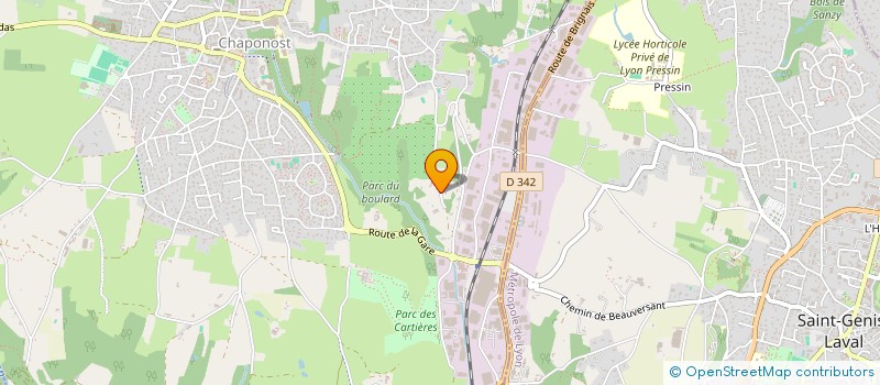 localisation de l'entreprise GELOT  CHAPONOST