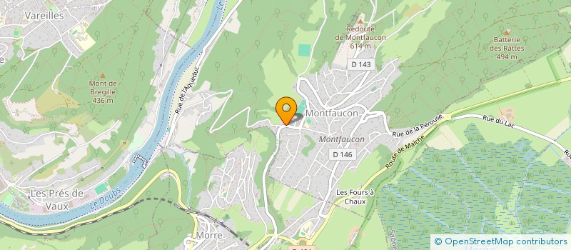 localisation de l'entreprise GELOT-ROZE  MONTFAUCON