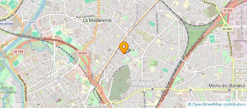 localisation de l'entreprise GELP à LA MADELEINE