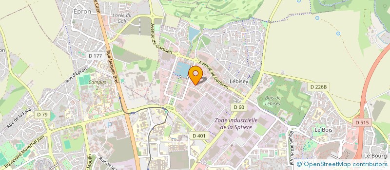 localisation de l'entreprise GELSCOM à HEROUVILLE-SAINT-CLAIR
