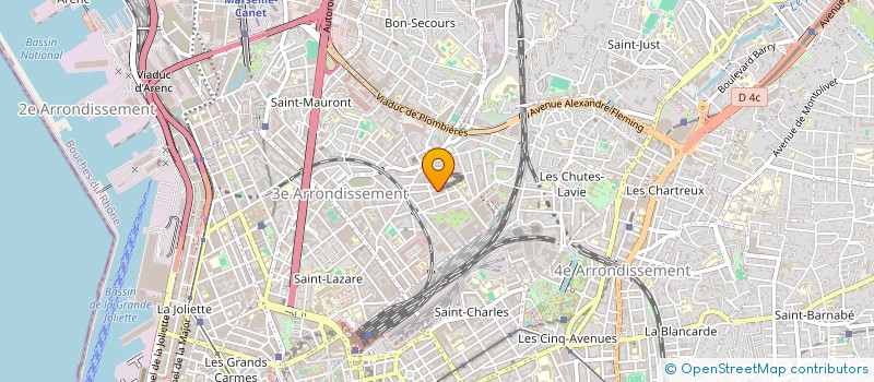 localisation de l'entreprise GELSY DIFFUSION  MARSEILLE