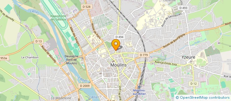 localisation de l'entreprise GELU à MOULINS