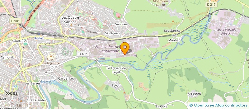 localisation de l'entreprise GELY ENERGIES  ONET-LE-CHATEAU