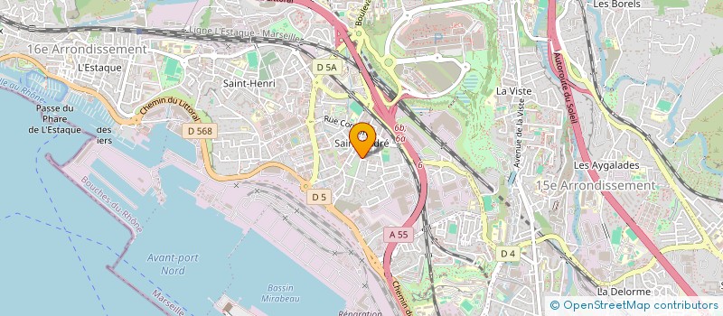 localisation de l'entreprise GELY GETREAU CIFFREDO (GGC) à MARSEILLE
